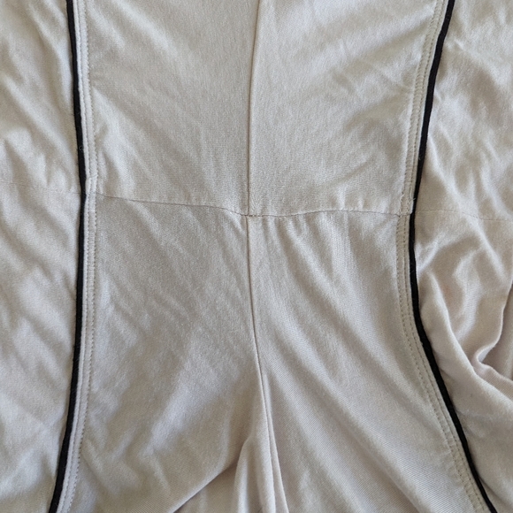 Eberjey light pink with black piping sleeping pajama shorts sz L - Picture 3 of 4